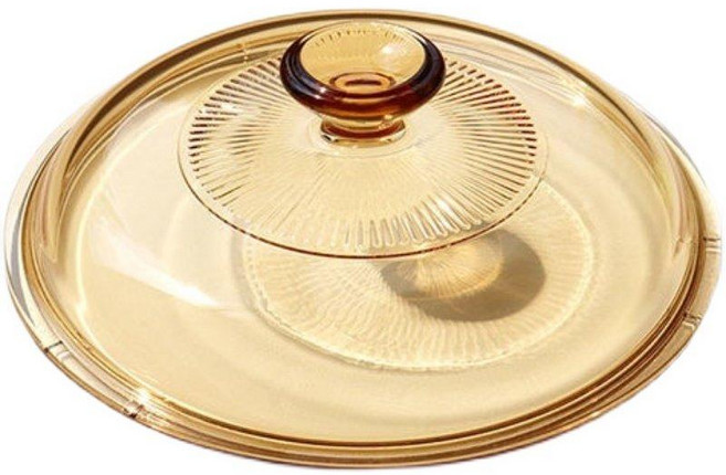 유리 원형 덮개 투명 유리냄비 주방용 큰사이즈 핸들형, 1개, 징채 2.5L 단손잡이, 1cm