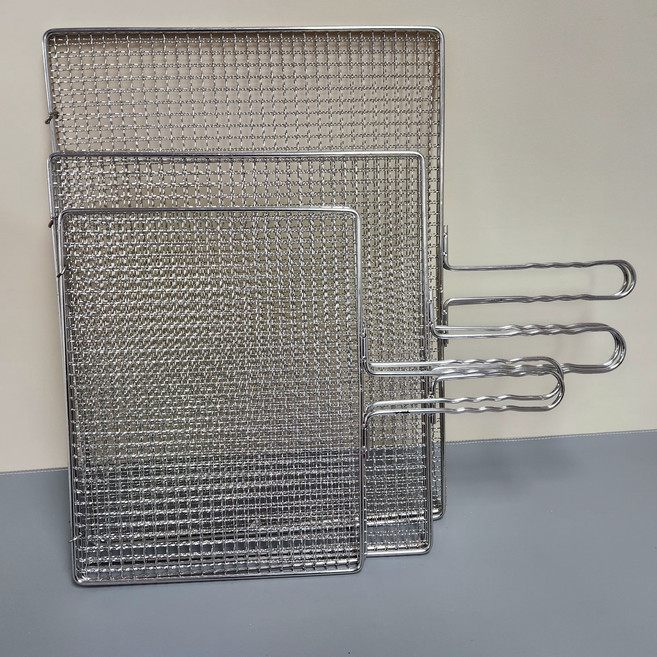 남문종합주방 스텐 접석쇠 손잡이 석쇠 영업용 숯불 바베큐 구이용 직화 캠핑, 1개