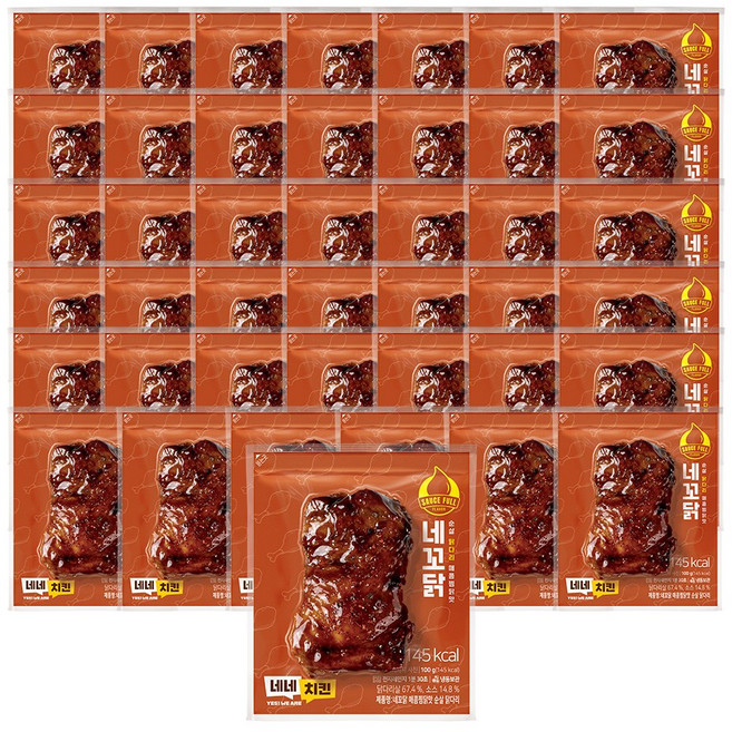 네네치킨 네꼬닭 순살 닭다리 매콤찜닭맛, 100g, 42개