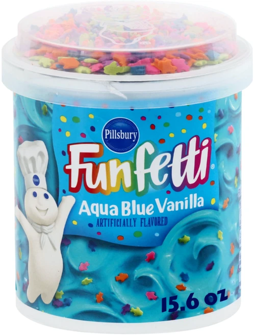 필스버리 펀페티 아쿠아 블루 바닐라 글루텐 프리, 442g, 1개 - 쿠팡