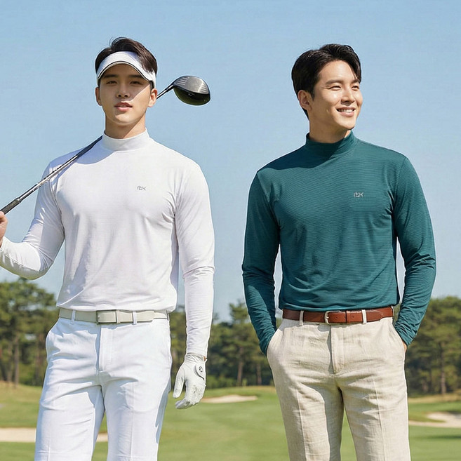 모렉스 1+1 여름 남성 반목 쿨 작업복 긴팔 등산 티 기능성 티셔츠 아이스