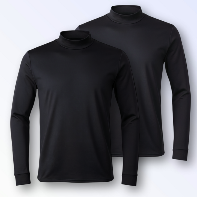 1+1 macci (마찌) 히트포뮬러 남자 기능성 기모 목폴라 반목 긴팔 티셔츠 (정품)