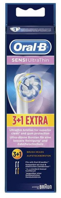 오랄비 센시 울트라씬 EB60-3+1 1팩 4입 전동칫솔모, 1개, EB60-3＋1
