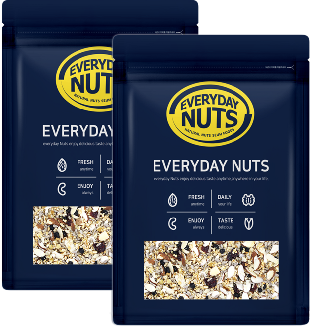 에브리데이넛츠 토핑견과베리 믹스넛 500g+500g, 2개, 500g