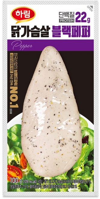 하림 닭가슴살 블랙페퍼, 100g, 11개
