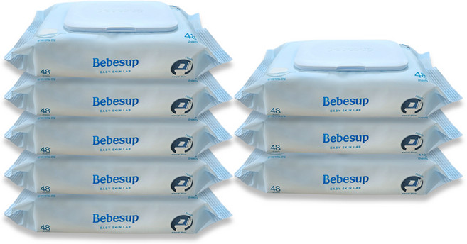 베베숲 비데티슈 캡형, 48매, 8개