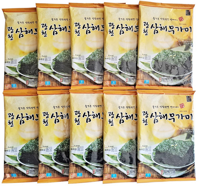 [삼해맛김] 광천김 무가미 생김 2박스