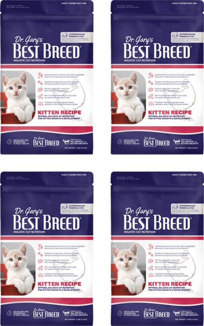 베스트브리드 고양이 홀리스틱 다이어트 기능성 사료, 키튼, 1.8kg, 4개