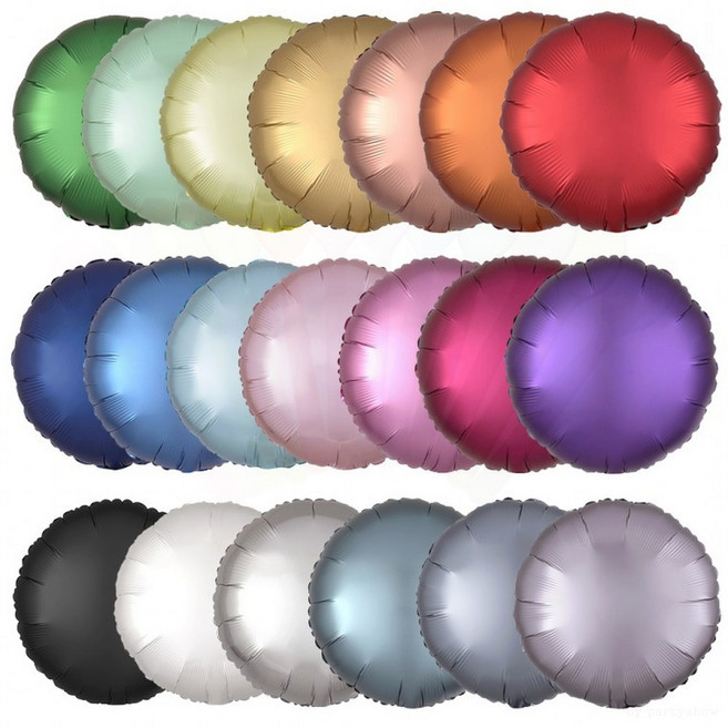 라운드 새틴 은박 풍선 파티 장식 대형 행사 축제