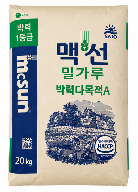 사조동아원 맥선 박력다목적용 밀가루, 20kg, 1개