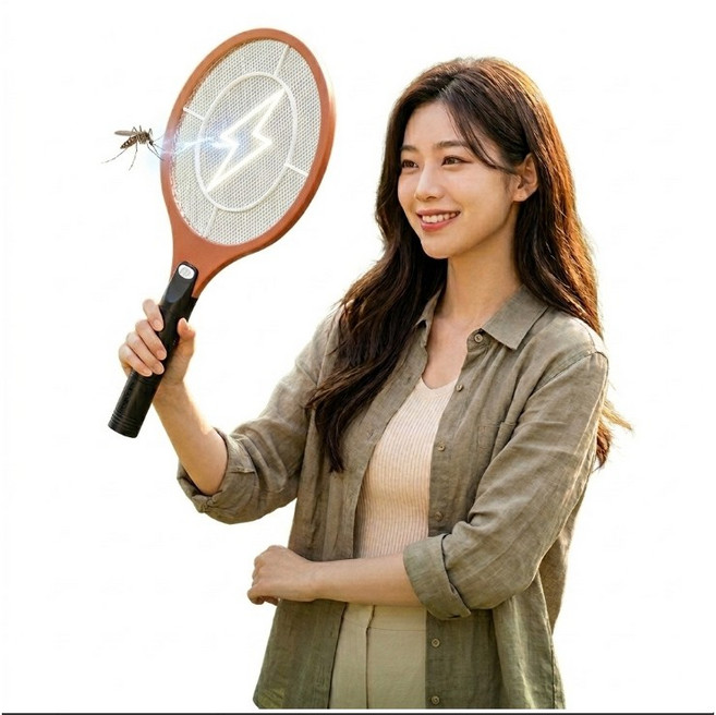 한일전기 건전지형 전기모기채, 오렌지