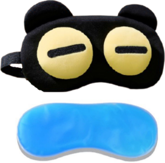 곰돌이 수면안대 + 냉온열팩 [냉온열팩 추가 증정 이벤트] 귀여운 곰돌이 수면 안대 아이마스크 암막안대