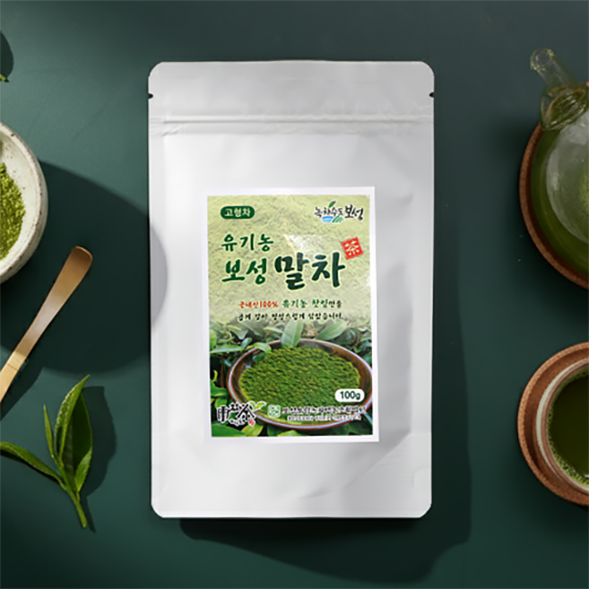 웰베이킹 보성 유기농 말차 가루 분말 100% 100g, 1개, 1개입