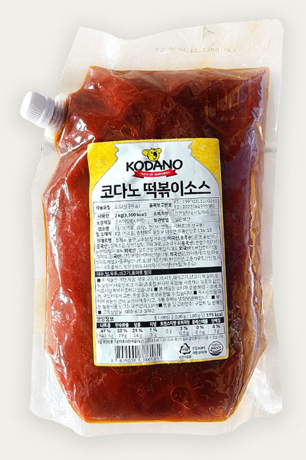 코다노 떡볶이 소스 2kg, 1개