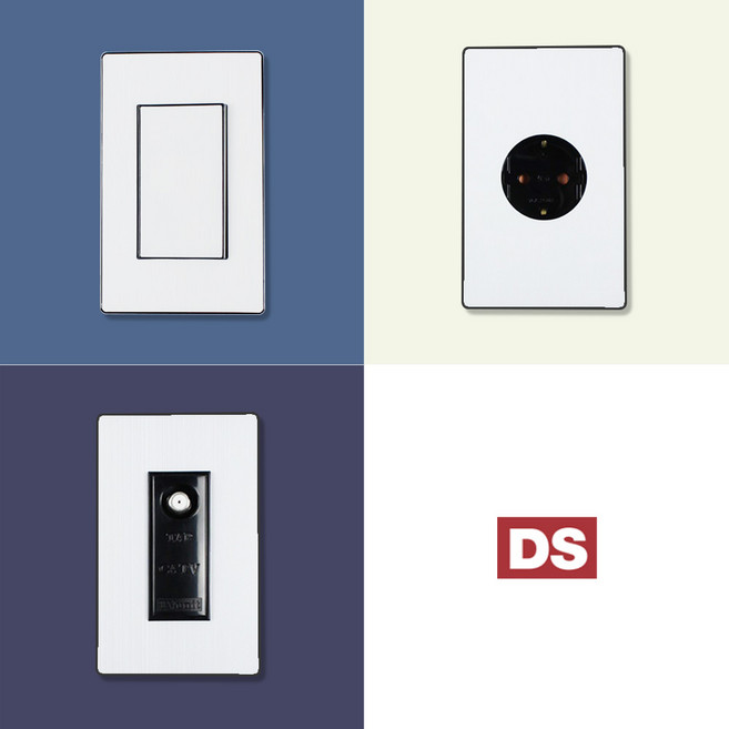DS이엘씨 D4 블랙 화이트 고급 배선기구 모음 스위치 콘센트 통신 CATV 전화 인터넷 커버 교체 디자인 인테리어 맹커버, 추가상품, 09_서통테이프, 1개