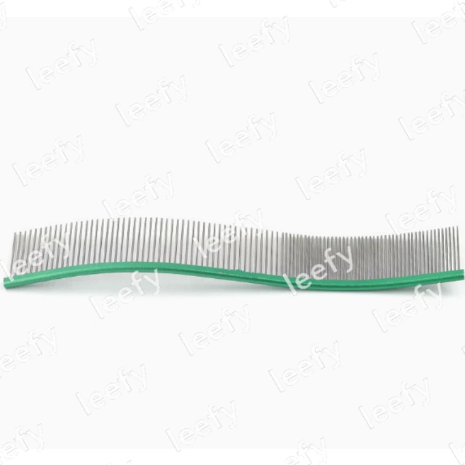 효율적인 고양이 빗 애완 동물 손질 콤 콤 고양이 흘림 제모 도구 애완 동물 공급, 녹색 - 쿠팡