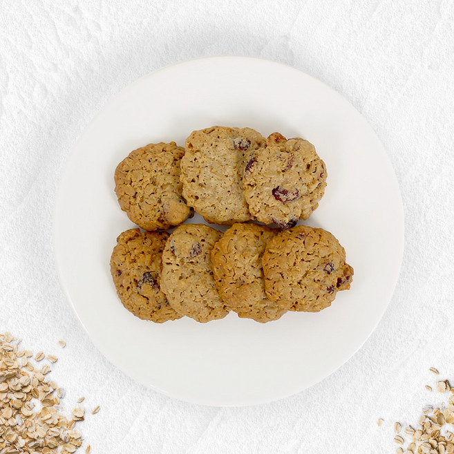 오트밀 크랜베리 쿠키, 25개, 320g