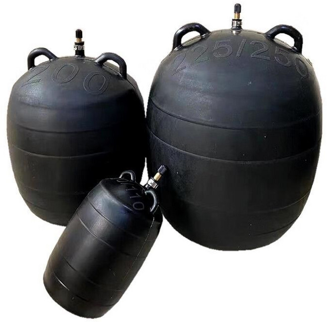 하수관 에어백 파이프라인 물막힘 고무 물 차단 누수, DN200/225mm 블랙, 1개