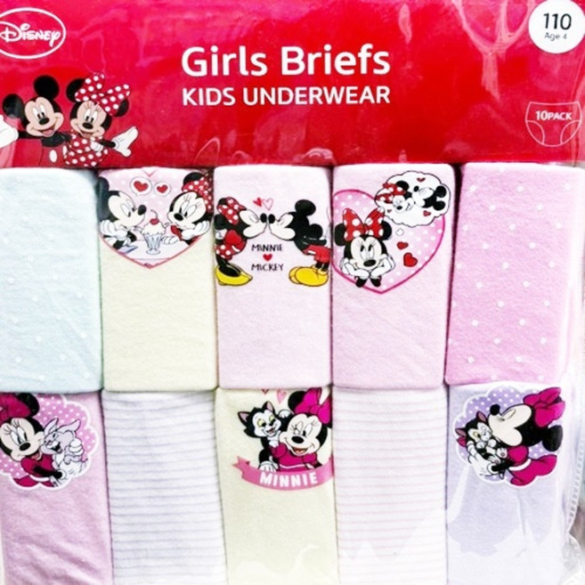 미키마우스 여아팬티 10매