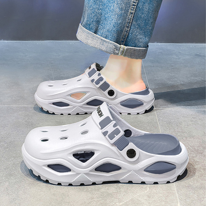 Modern Fashion 남여공용 트렌디 다용도 샌들 펀칭 스트랩 슬리퍼 G28