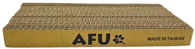 拿鐵貓花花 AFU 貓抓板-小 MIT 台灣製造 瓦楞紙 魔抓抓板 貓玩具, 1個, Brown