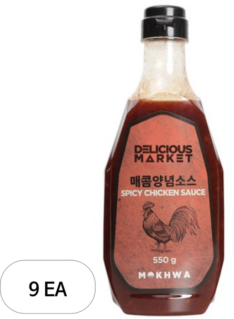 딜리셔스마켓 매콤양념소스, 550g, 9개