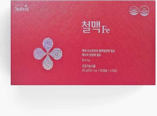 솔빛 철맥, 2개, 60정 - 쿠팡