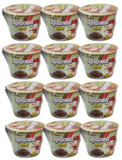 농심 짜장범벅 컵라면 소컵 70g 12개