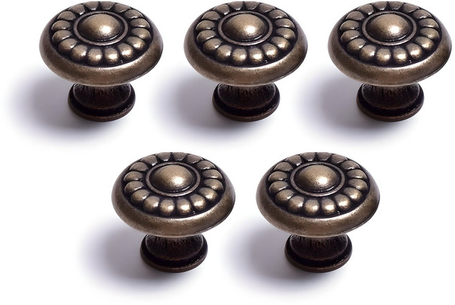 손잡이세상 국화 1구 가구손잡이 엔틱 중, 5개