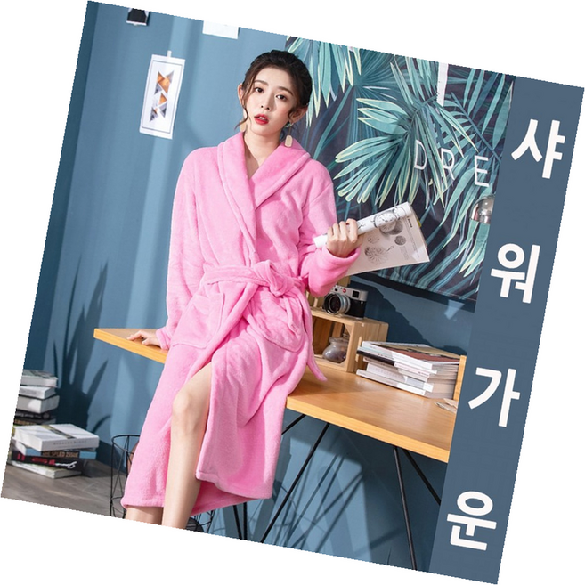 초극세사 플리스 욕실가운 여성