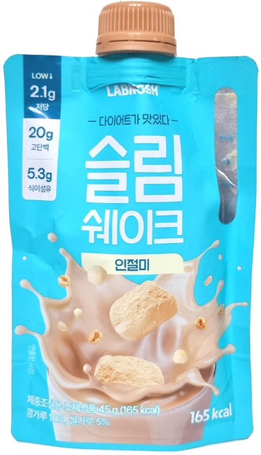 랩노쉬 슬림쉐이크 인절미, 45g, 14개