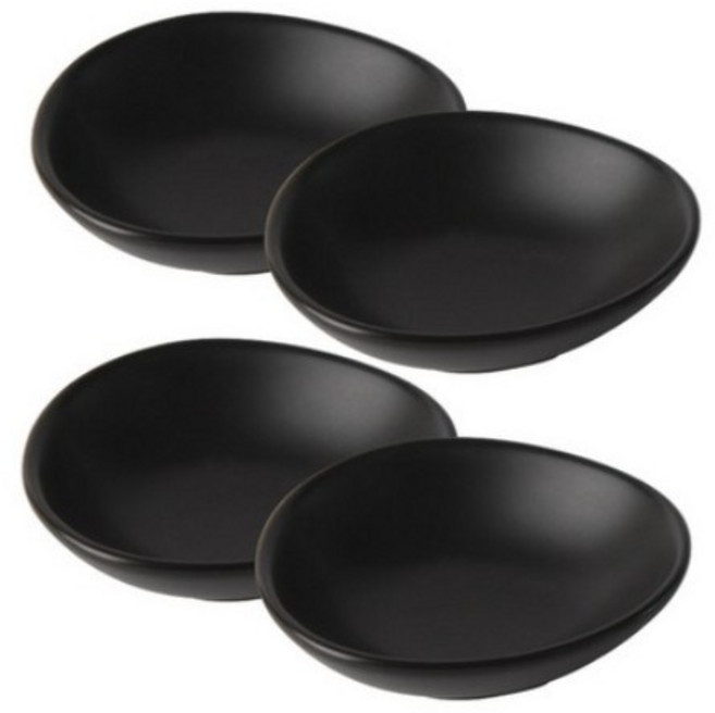 끌리메 CL 페블 찬기 4p, 1 COLOR(BLACK), 8개