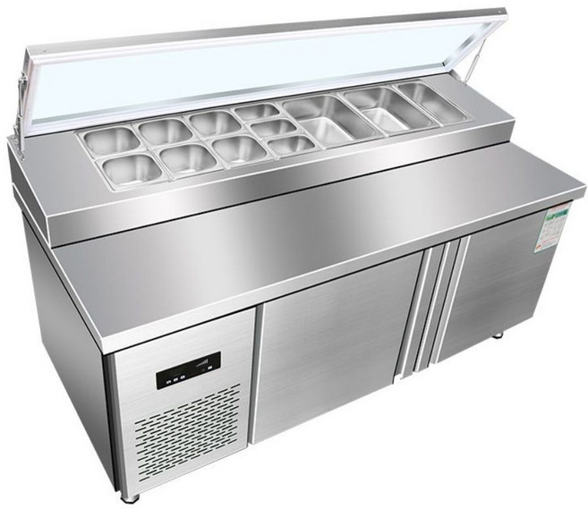 영업용냉장고 보관작업대 피자 과일 반찬냉장고 3구 아날로그 홈 상업용, A. 냉장 냉동