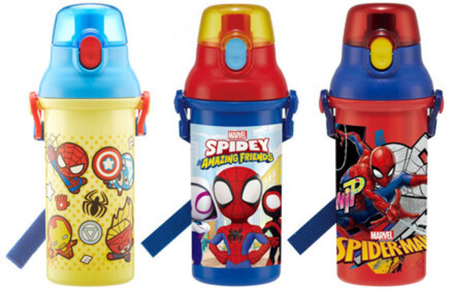 무료인쇄 마블 어벤져스 카와이 스파이더맨 원터치 어깨끈 물통 480ml, 스파이더맨23(480ml／PSB5SANAG）