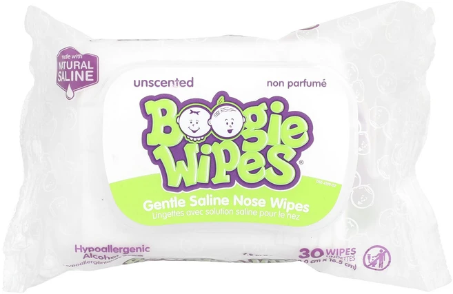 Boogie Wipes 순한 식염수 코전용 티슈 무향 30매, BoogieWipes순한식염수코전용티슈무향30매, 1개 - 쿠팡