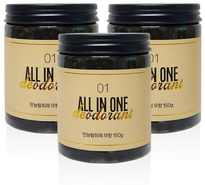 엠씨랩 올인원 만능 탈취제 냄새 제거 무향, 3개, 150g