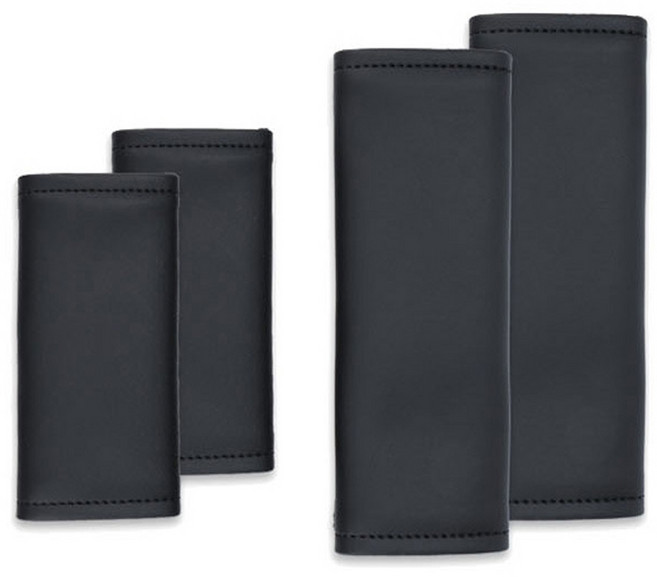 테슬라 모델3 모델Y 내부 도어 손잡이 가죽 커버, 블랙컬러