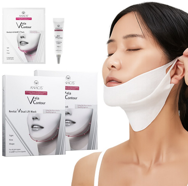 벨라컨투어 듀얼 목주름 이중턱 리프팅팩 10매 (+주름패치1매 탄력크림7g1개) 9종임상 완료, 2개, 5개입