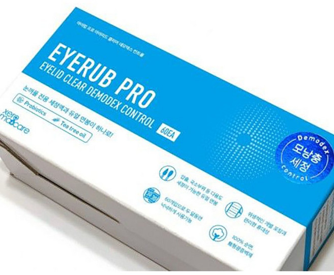 제로마케어 아이럽 프로 아이리드 클리어 데모덱스 컨트롤 코튼스틱, 60개입, 1개