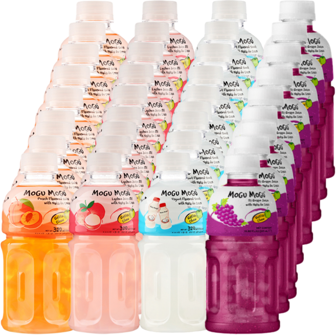 [쿨앤드몰] 모구모구 4종혼합 복숭아9+리치9+요거트9+포도9, 36개, 320ml