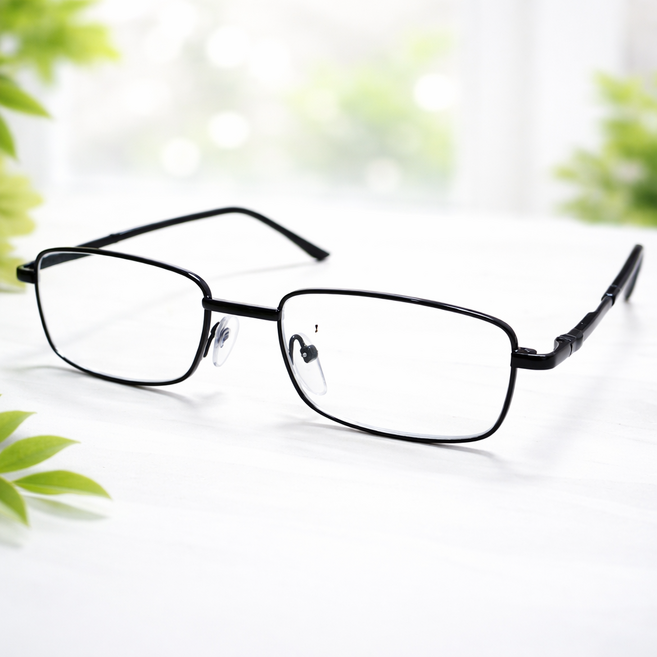 더베이 가볍게 사용하기좋은 스틸프레임 돋보기 노안 안경테 40대~60대, 1개