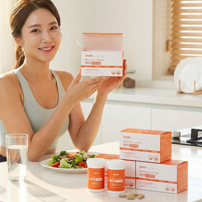 체지방 감소 다이어트 액티핏 프리미엄 60정 돌외잎 액티포닌, 1개