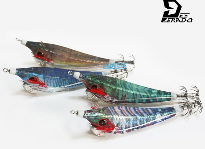 데스페라도 이카파티 UV라이브 2.5 삼봉에기 한치 갑오징어 에기 스테, 09 청고등어, 1개