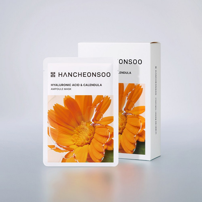 한천수 히알루론산&카렌듈라 앰플 마스크 26ml, 1개, 10개입