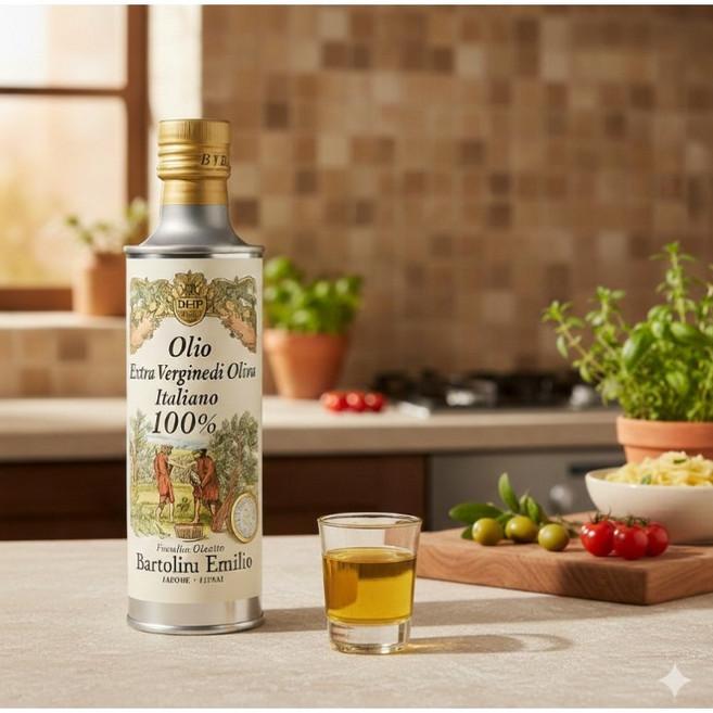 [TV 홈쇼핑 바르톨리니] 이탈리아 초저산도 엑스트라버진 프리미엄 올리브오일, 1개, 500ml