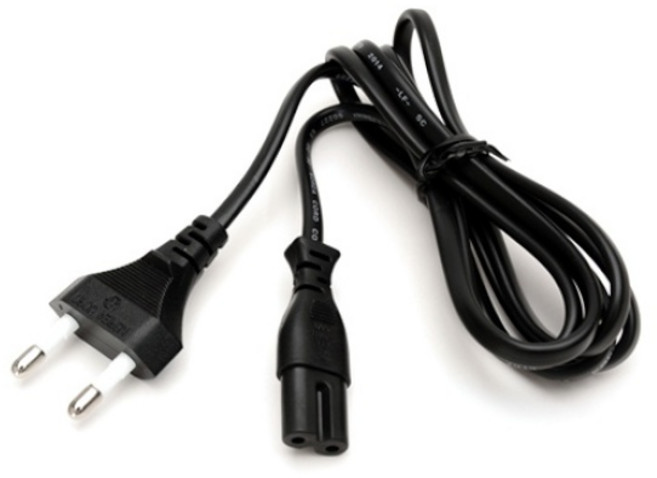 프라임디렉트 8자 전원 파워케이블 블랙 1.5m, 1개