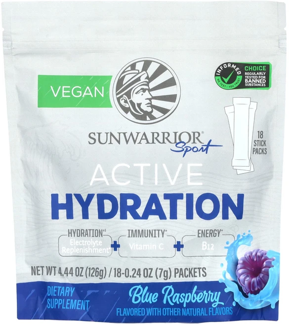 효과가 좋은 Sunwarrior Sport 액티브 하이드레이션 블루 라즈베리 18팩 개당 7g(0.24oz) 최저가격, SunwarriorSport액티브하이드레이션블루라즈베리 - 쿠팡