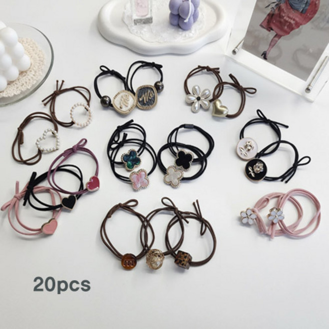 공주마마득템가<기간한정 9900원> 썸데이20종머리끈세트(인기상품모음)