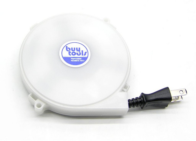 BuyTools 動力電源線 110V*5A 自動伸縮延長線 台灣製造, 1個, 白色, 2m