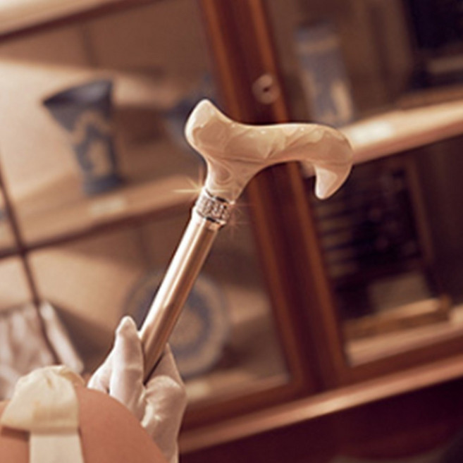 예쁜 지팡이 스왈로브스키 보행보조기구 지팽이 고급, 블랙, 1개